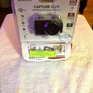 Brand New Vivitar DVR922HD-BLK DVR922 4k Dual-Screen Action Cam!!